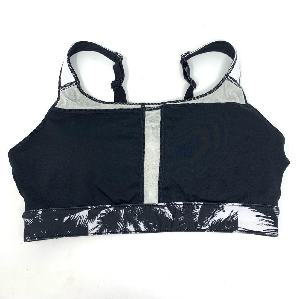 Fabletics High Support Black and White Palms Sports Bra Women’s top size S - Picture 6 of 10